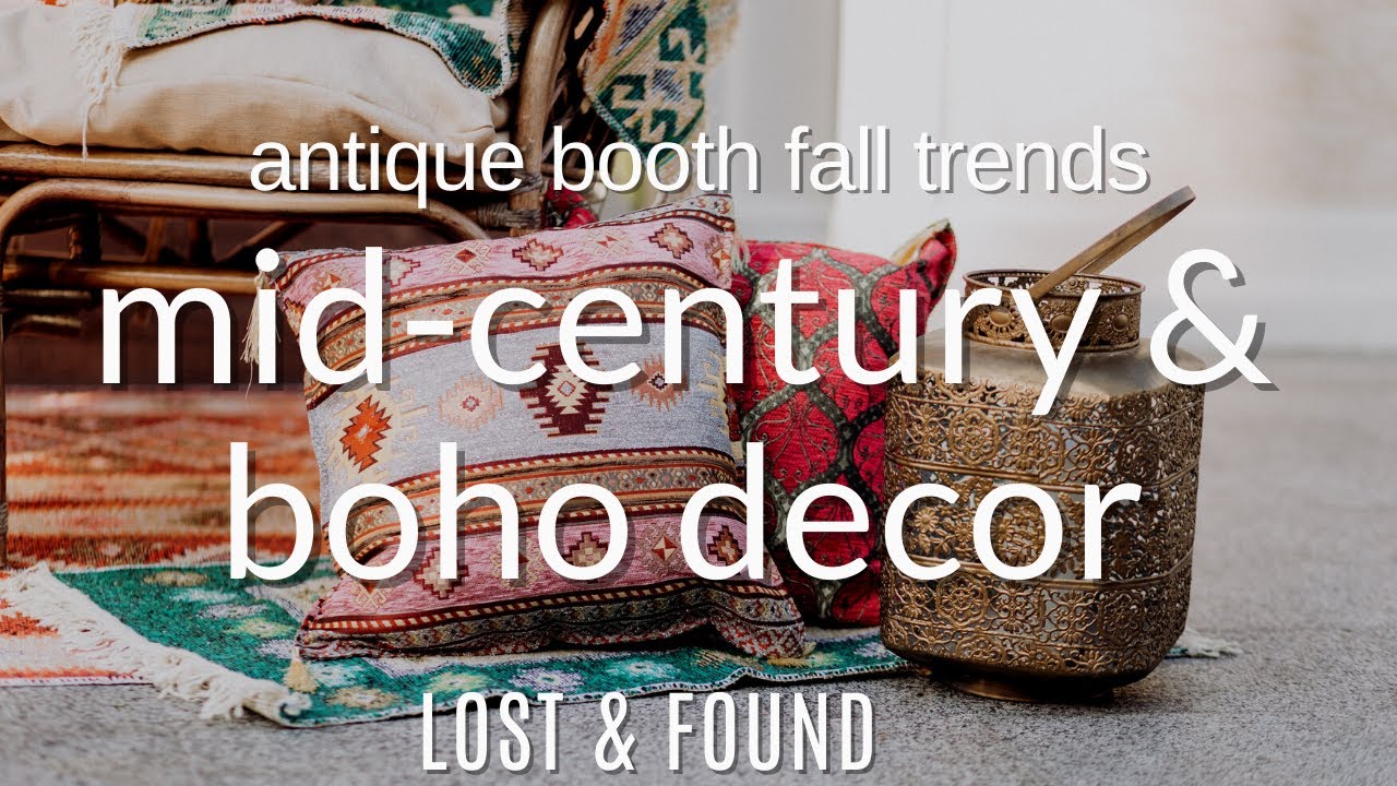 Mid-Century & Boho Decor, Antique Booth Trends THIS fall! What IS selling and what is NOT.
