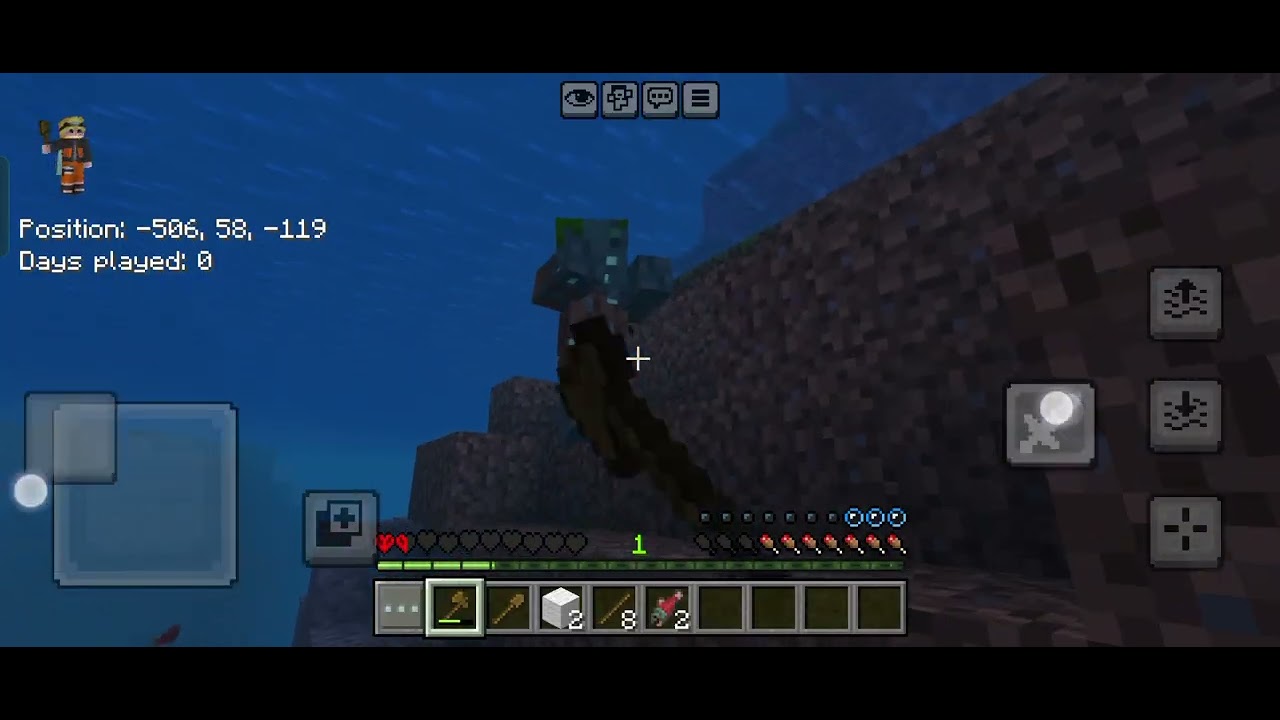 MY FIRST MINECRAFT VIDEO AND I SURUVIED Heart half in minecraft pls like and subcribe ❤️‍🔥