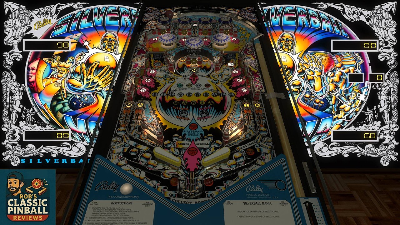 SilverBall Mania Bally 1978 Visual Pinball Classic Pinball Review & Gameplay