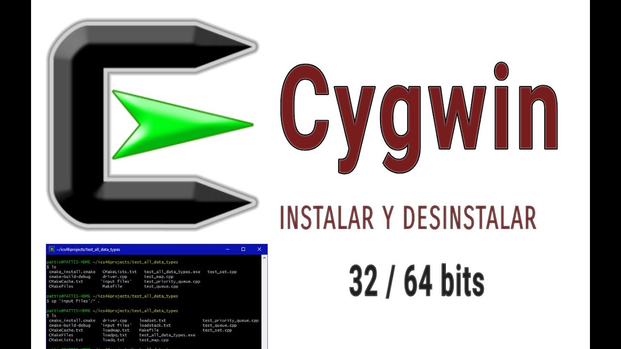 INSTALAR Y DESINSTALAR CYGWIN  64 & 32 BITS WINDOWS 7, 8, 10 2019
