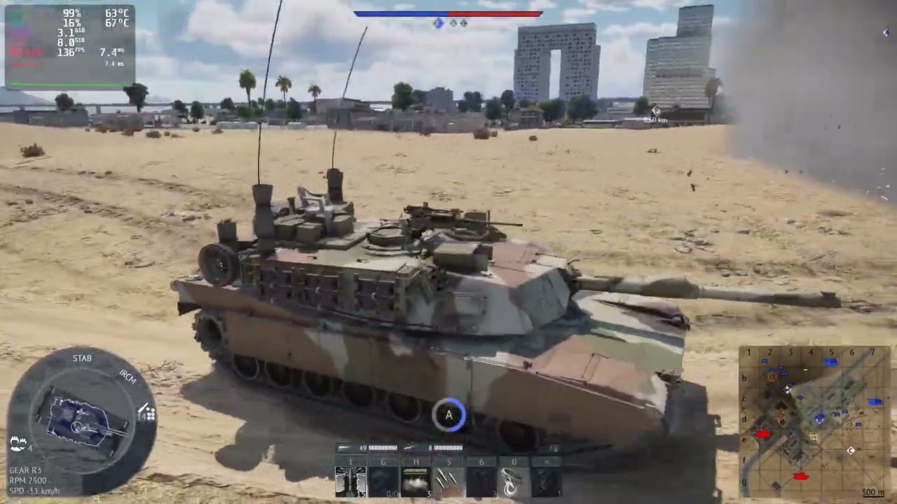 War Thunder on Linux (Pop!_OS): 🇺🇸 Abrams Domination & Kills