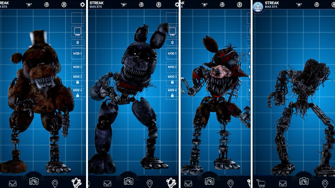 FNAF AR Sinister Animatronics Jumpscare & Workshop Animations