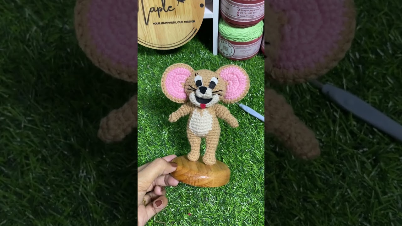 Little jerry crochet #handmadebymaple #little_jerry #Tom&Jerry