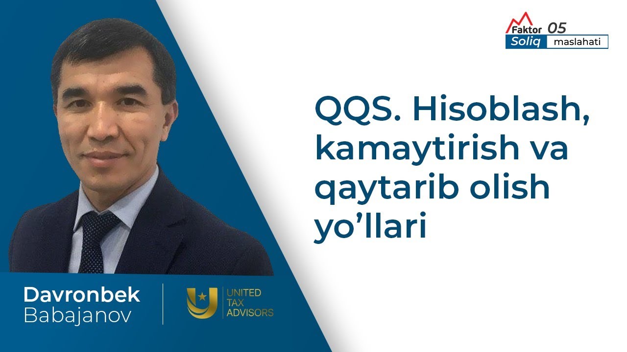 QQS.Hisoblash,kamaytirish va qaytarib olish yo'llari