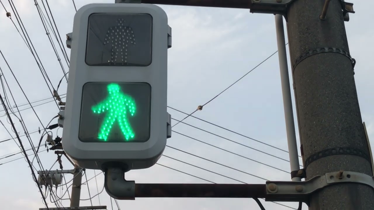 刈谷市今川町の薄型LED歩行者信号機