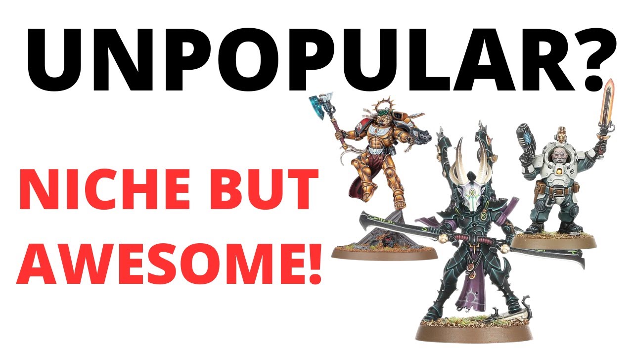 Why are Some Armies in 40K Played SO LITTLE - Least Played Armies in the Game?