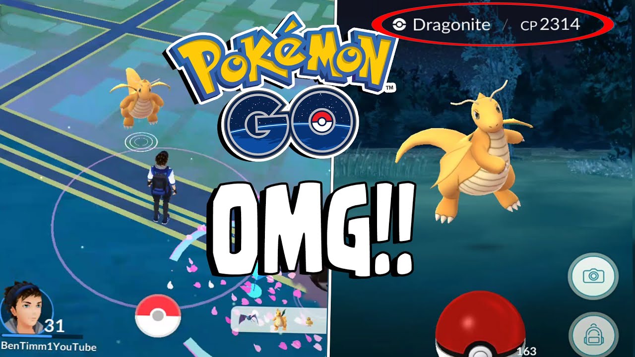 Pokemon GO | CP 2314 WILD DRAGONITE!! Epic Live CATCHING DRAGONITE in Pokemon GO?!