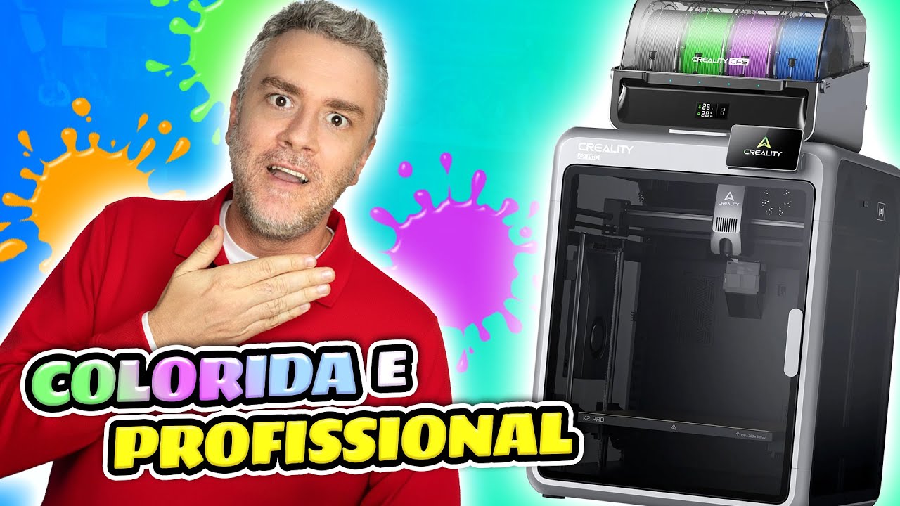 K2 Pro: Impressão 3D Multicolor PROFISSIONAL — Essa Você Vai Querer!