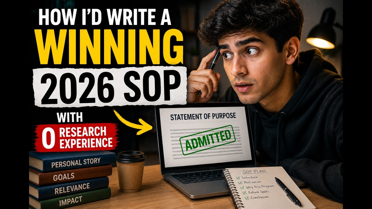Best 2026 SOP Strategy when you have Zero Research Experience