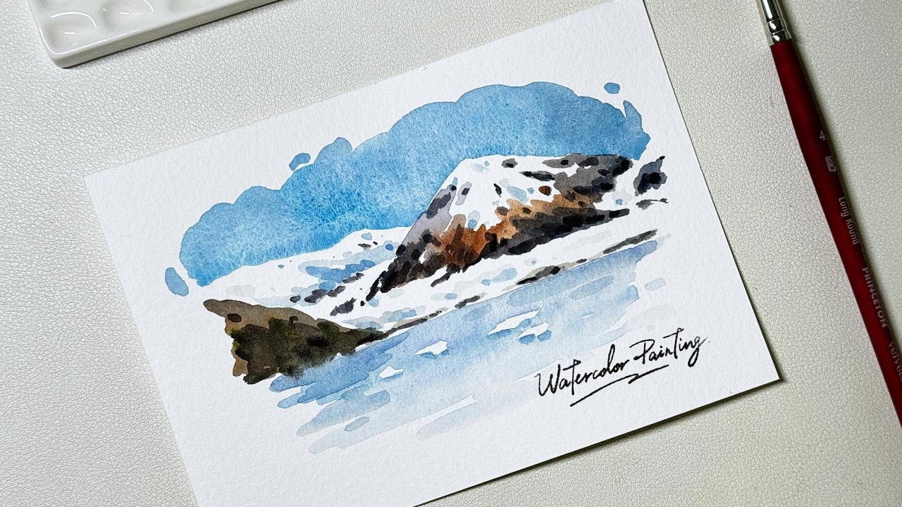 landscape watercolor painting
