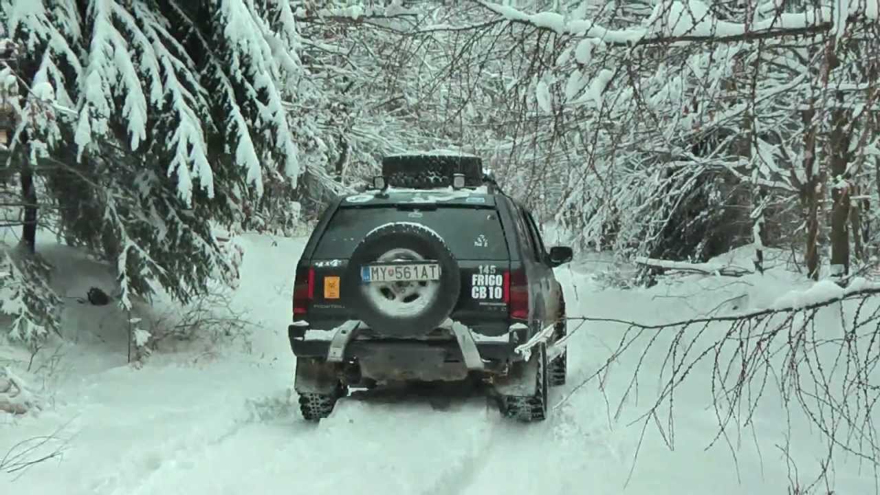 SNOW OFFROAD NISSAN PATROL OPEL FRONTERA MYJAVA SLOVAKIA 01/2013