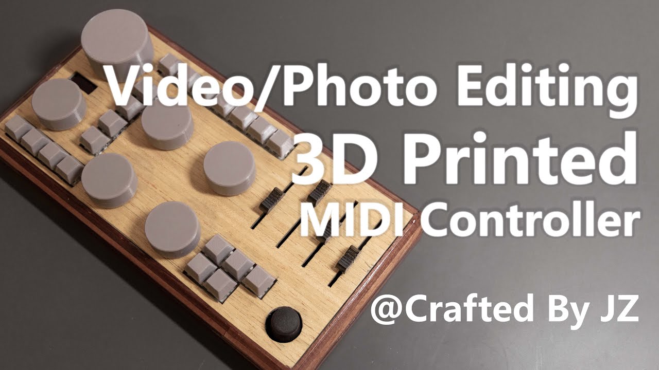 Unleash your productivity! 3D printed Lr/Pr controller - DIY MIDI controller for video/photo editing