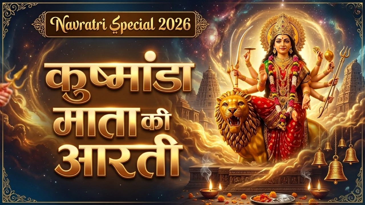 माँ कूष्मांडा आरती | Kushmanda Mata Aarti | Navratri 4th Day Aarti | जय अम्बे कूष्मांडा माता