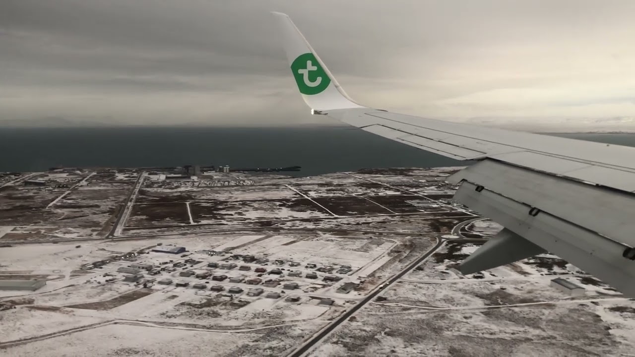 Transavia b737-800 ph-hxm | landing in keflavik, iceland | rwy 19