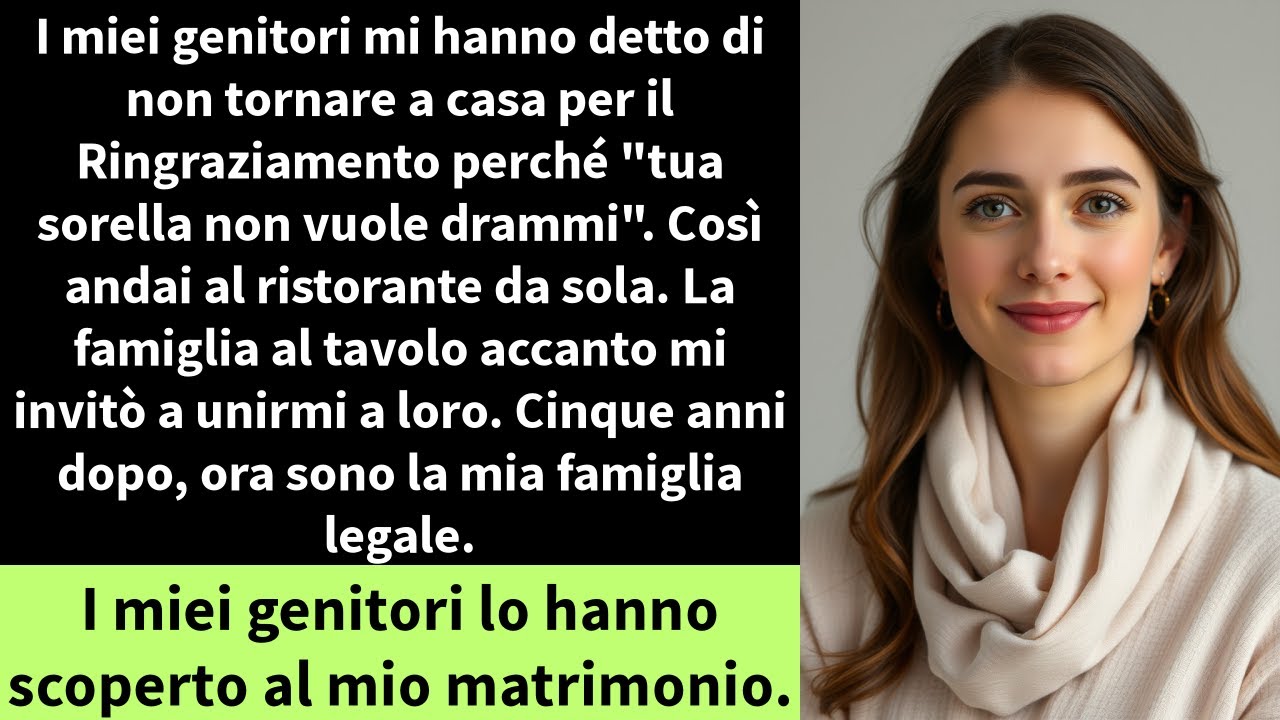 I miei genitori mi hanno detto di non tornare a casa per il Ringraziamento perché