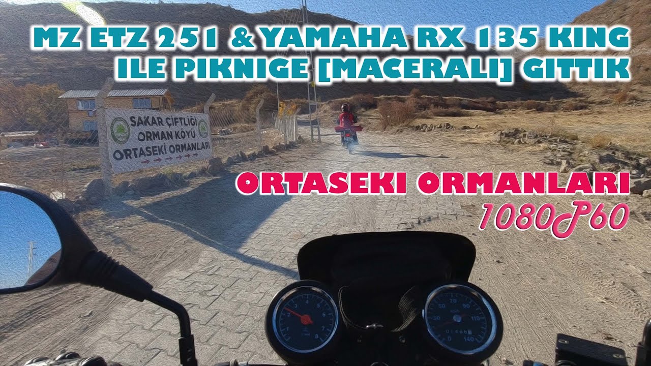 MZ ve Yamaha ile Orman Gezisine Çıktık, Offroad tadında Ortaseki Ormanları Gezisi 1080P60