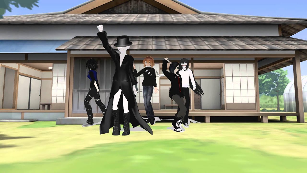 MMD Creepypasta Offenderman,Chris,Jeff, Liu,Clockwork and Foxit