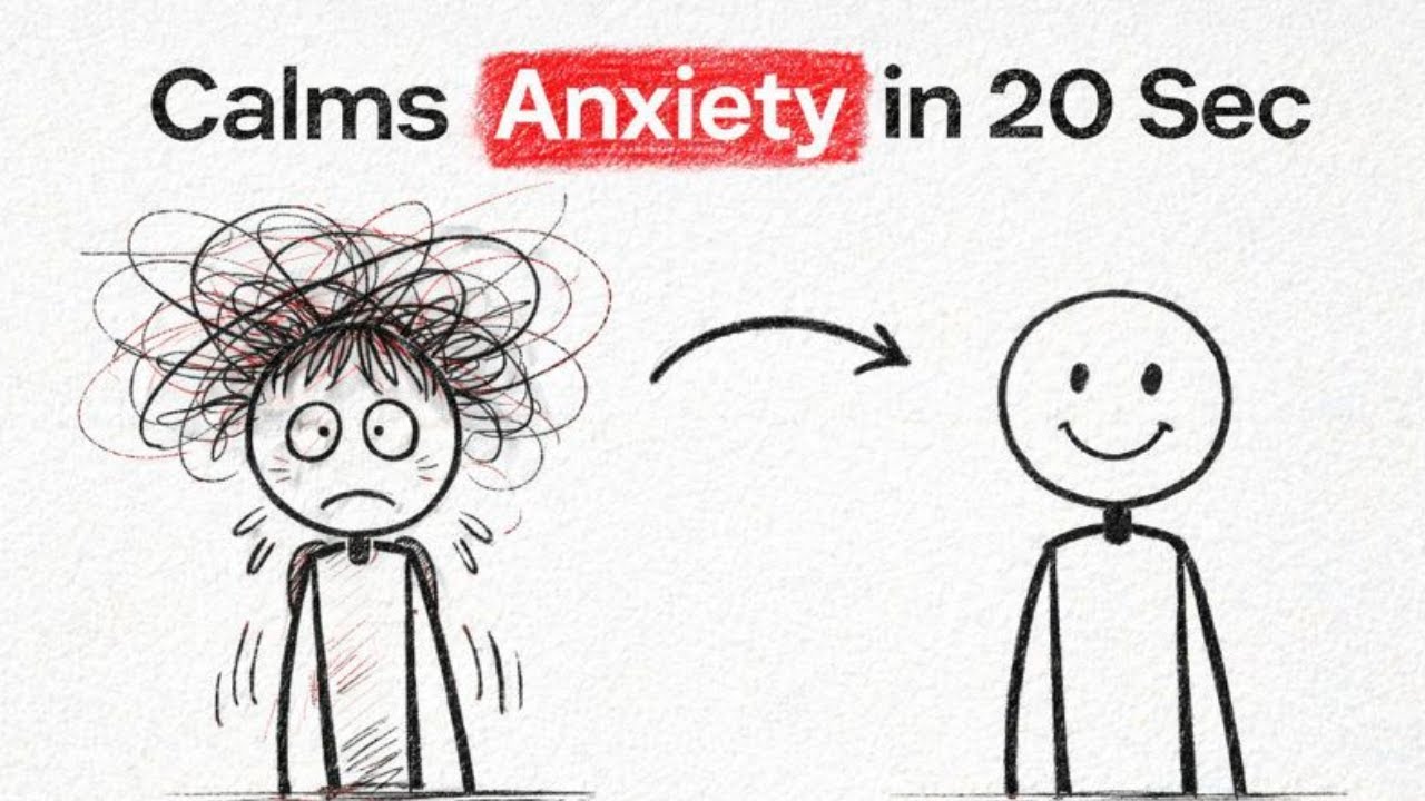 This 20 Second Trick Instantly Calms Anxiety Do This Now  #MentalHealthAwareness