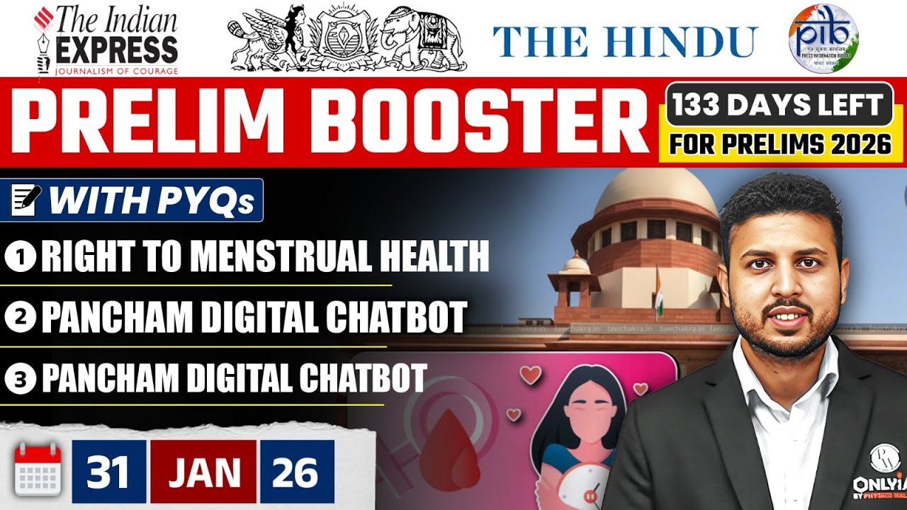 Daily Current Affairs- 31 January 2026 | The Hindu News Paper | Prelim Booster by Rishav Sharma Sir