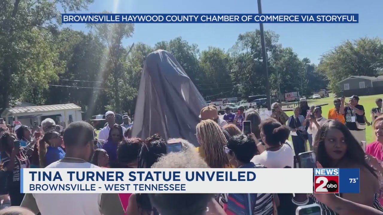 Statue of rock n’ roll queen Tina Turner unveiled in Tennessee community where she grew up
