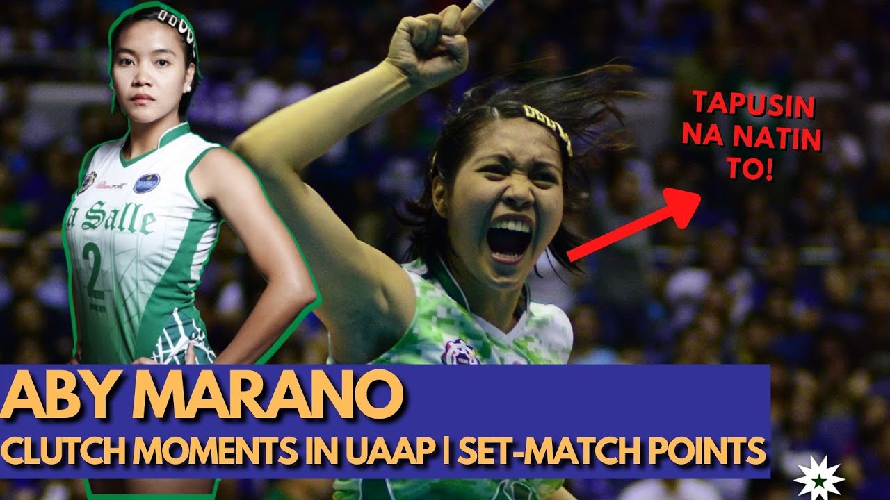 Clutch Moments ni Aby Marano in UAAP | Set and Match Points Scored | Highlights
