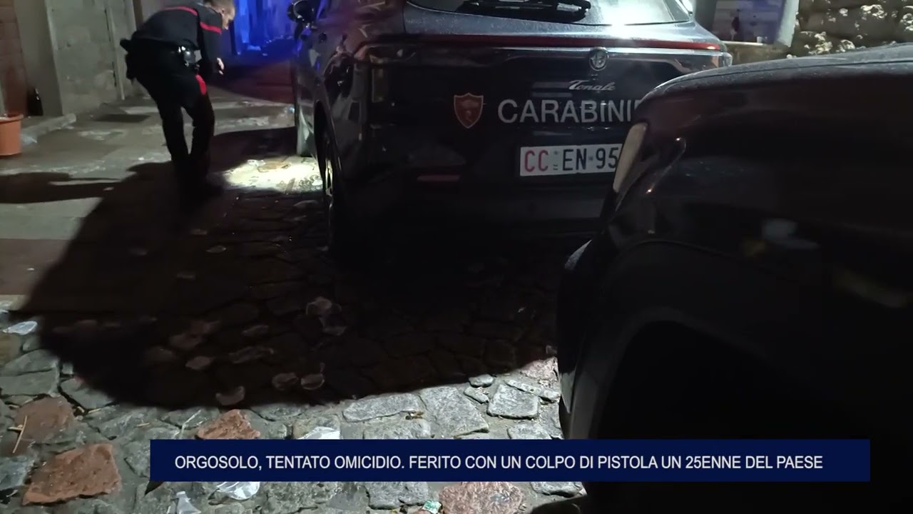 ORGOSOLO. TENTATO OMICIDIO. FERITO CON UN COLPO DI PISTOLA UN 25ENNE DEL PAESE 20 10 2024