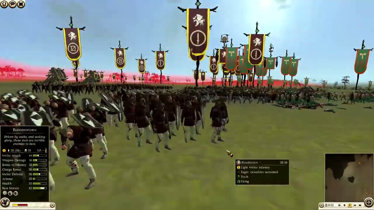 ROME TOTAL WAR 2: crazy battle SUEBI vs TREVERII