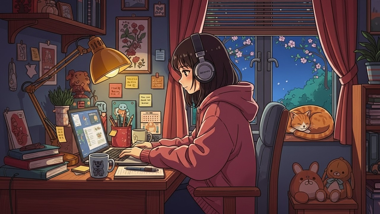Lofi Hip Hop Radio 🌙 Chill Beats for Study, Focus & Stay Productive All Night 📚 1 A.M. Study Session