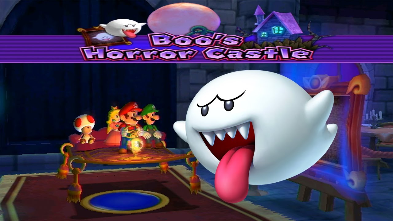 Boo´s Horror Castle 👻 MARIO PARTY 9 👻 Mario VS Peach VS Luigi VS Toad | NINTENDO Gameplay