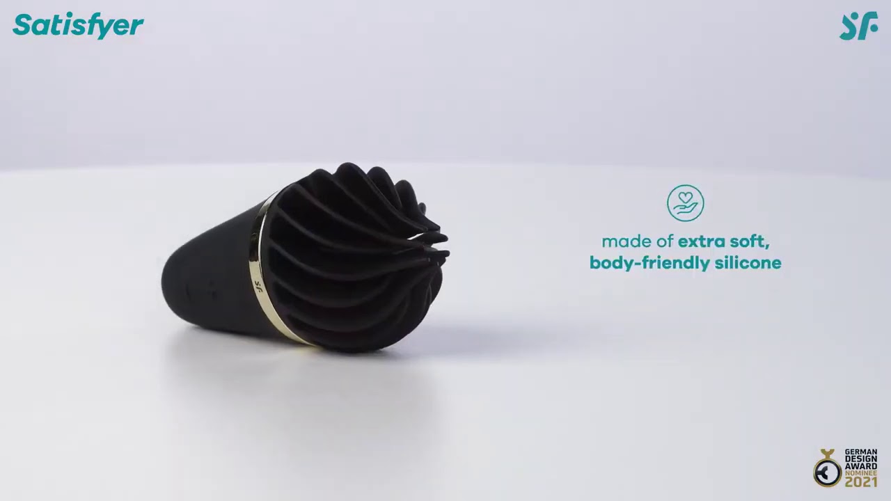 Satisfyer Sweet Treat - клиторальный стимулятор черный с золотом