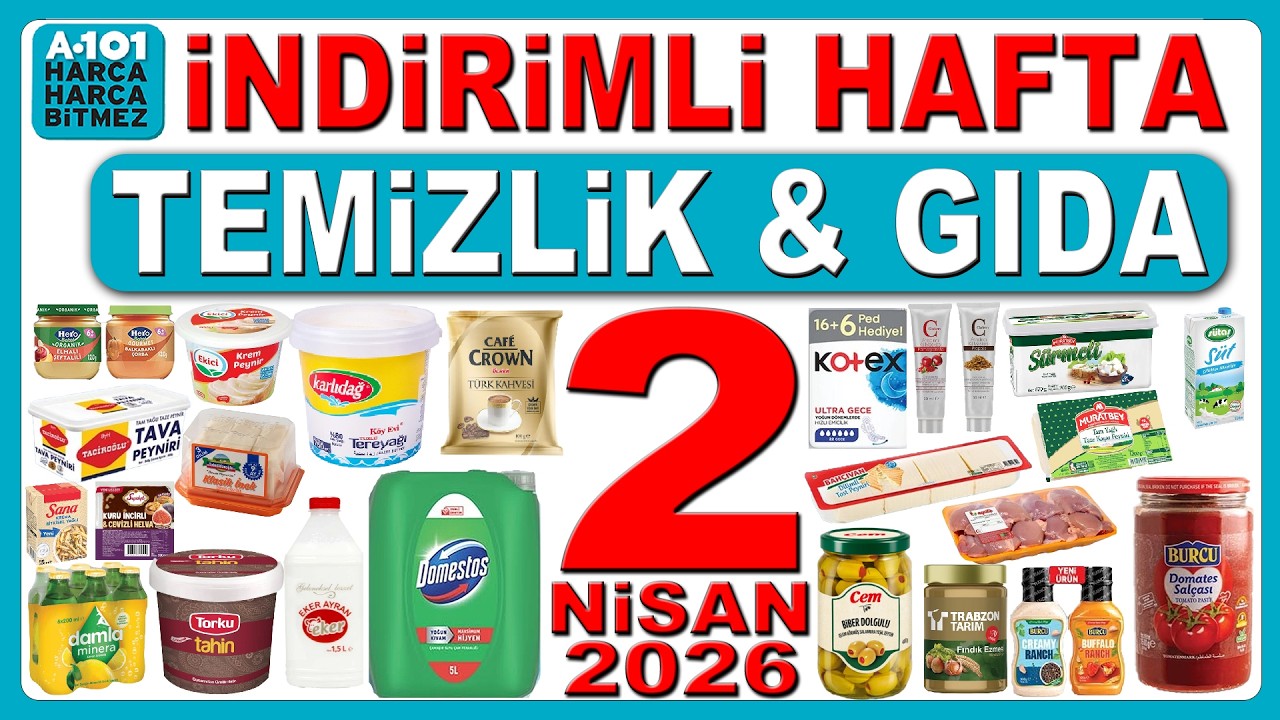 A101 İNDİRİMLİ HAFTA ALDIN ALDIN &Uuml;R&Uuml;NLERİ | A101 KAMPANYA 2 NİSAN 2026|  A101 KAHVALTILIK İNDİRİM