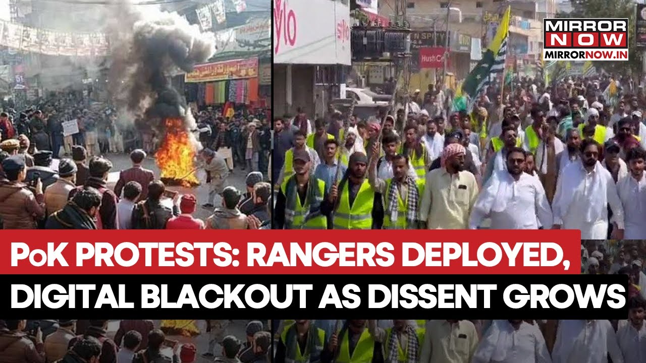 PoK Protest: Pak Rangers On Streets, Digital Blackout As Dissent Grows Against Sharif Govt.