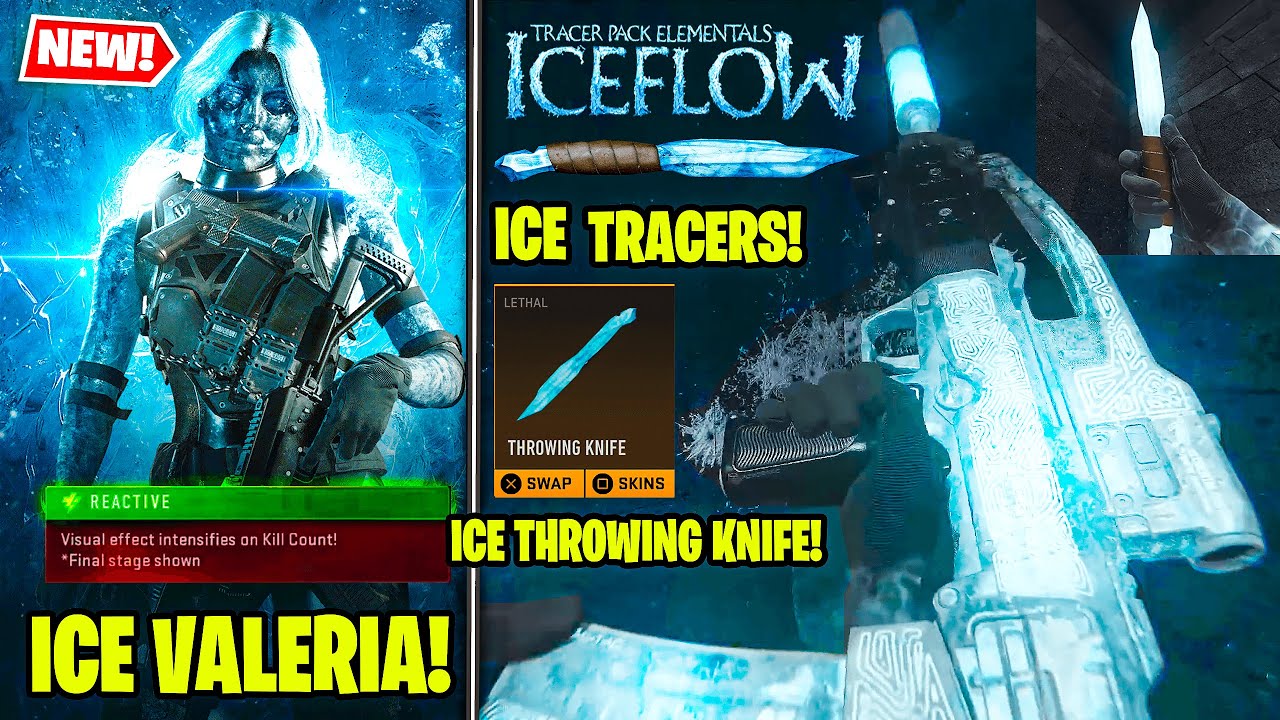 NEW Tracer Pack ELEMENTALS ICEFLOW BUNDLE w/ REACTIVE VALERIA on MW2 WARZONE DMZ (Snowfall Razorback