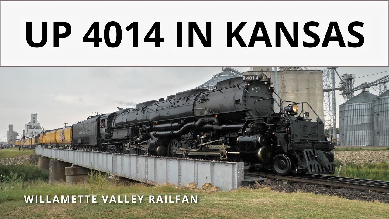 Big Boy Union Pacific 4014 across Kansas - Sept 2, 2021