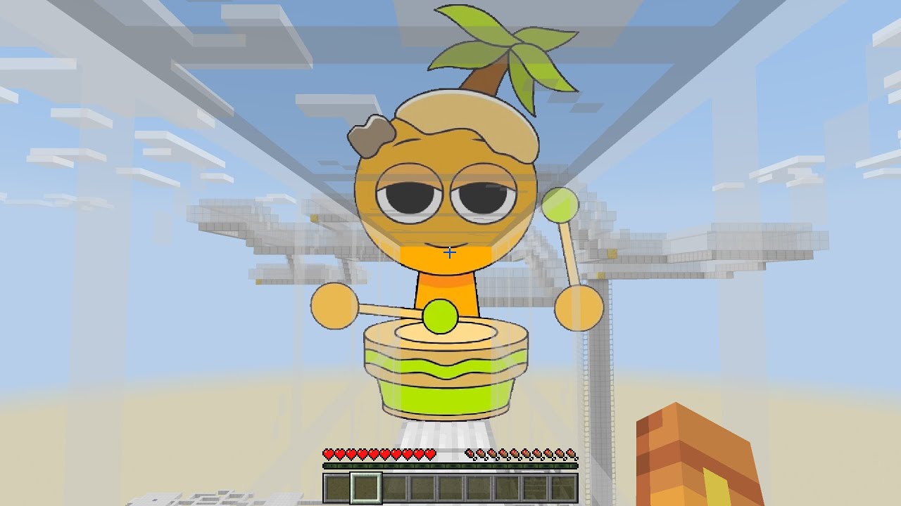 Running INCREDIBOX SPRUNKI OC Banchi in New PARKOUR MAP in Minecraft PE