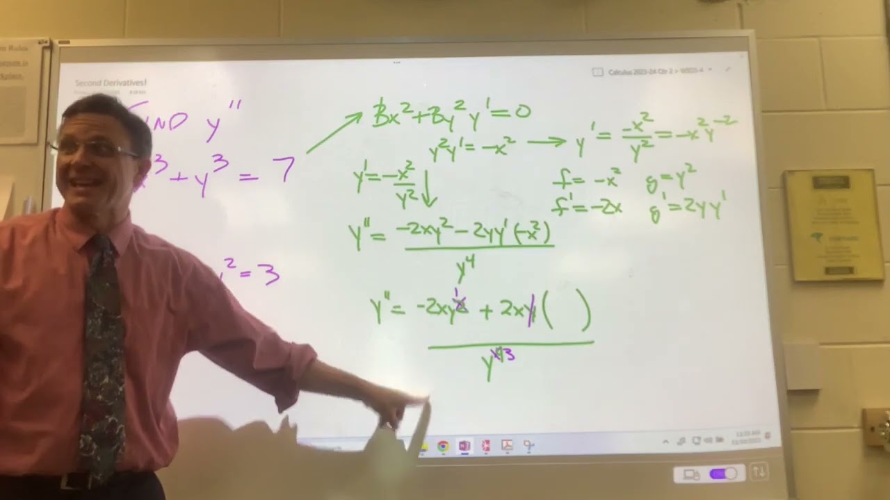 Implicit Differentiation - Second Derivatives - AP Calculus AB