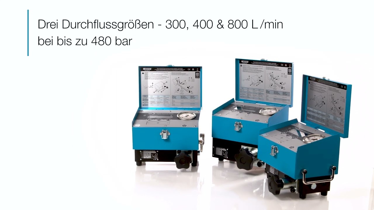 DRITTE GENERATION - Baureihe DHT - Digitaler Hydrauliktester
