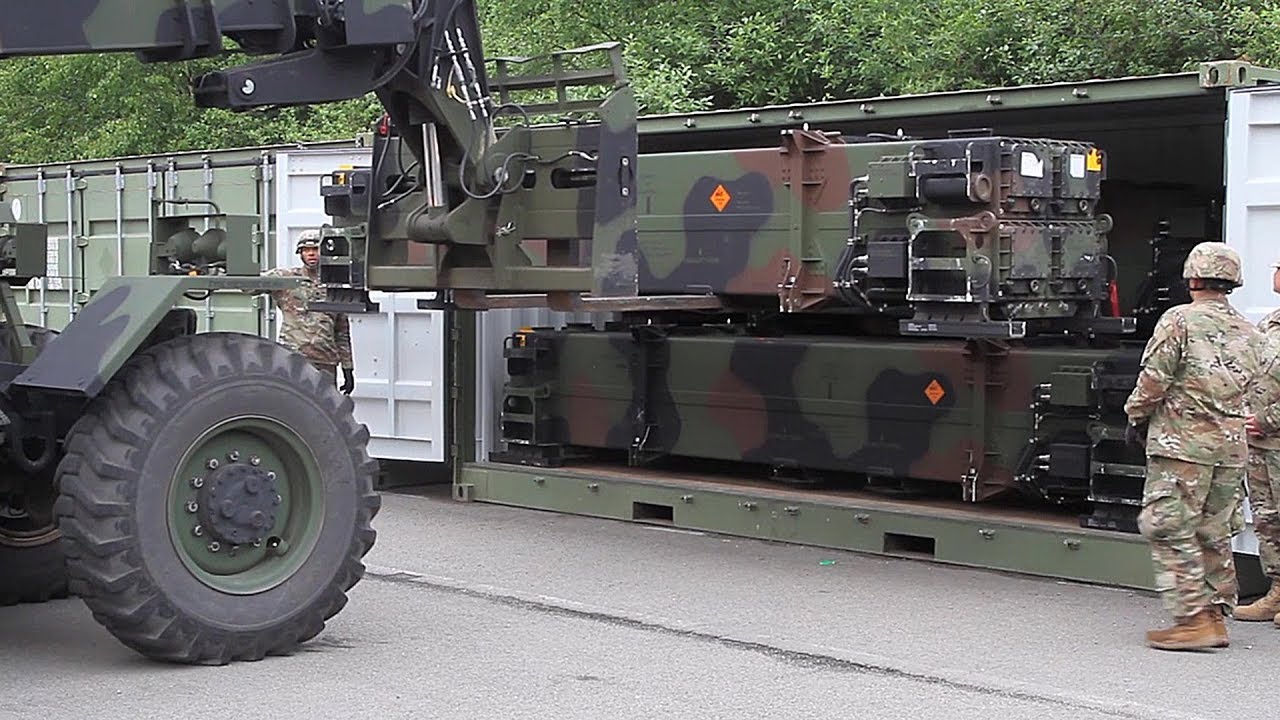 Patriot Missile Convoy Loading