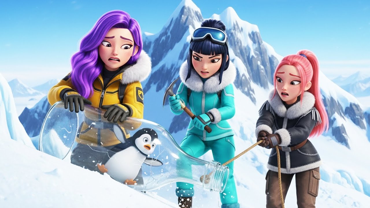 KPOP Demon Hunters: Rumi, Mira & Zoey's Rescue of the Trapped Arctic Penguin | Official Music Video
