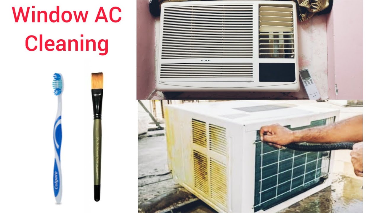 Window AC cleaning at home#DIY#Window AC servicing