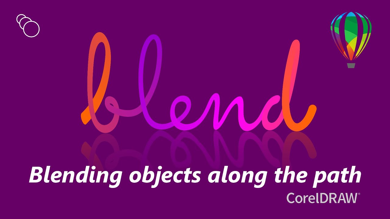 How to blend objects along the path using Blend tool in CorelDRAW
