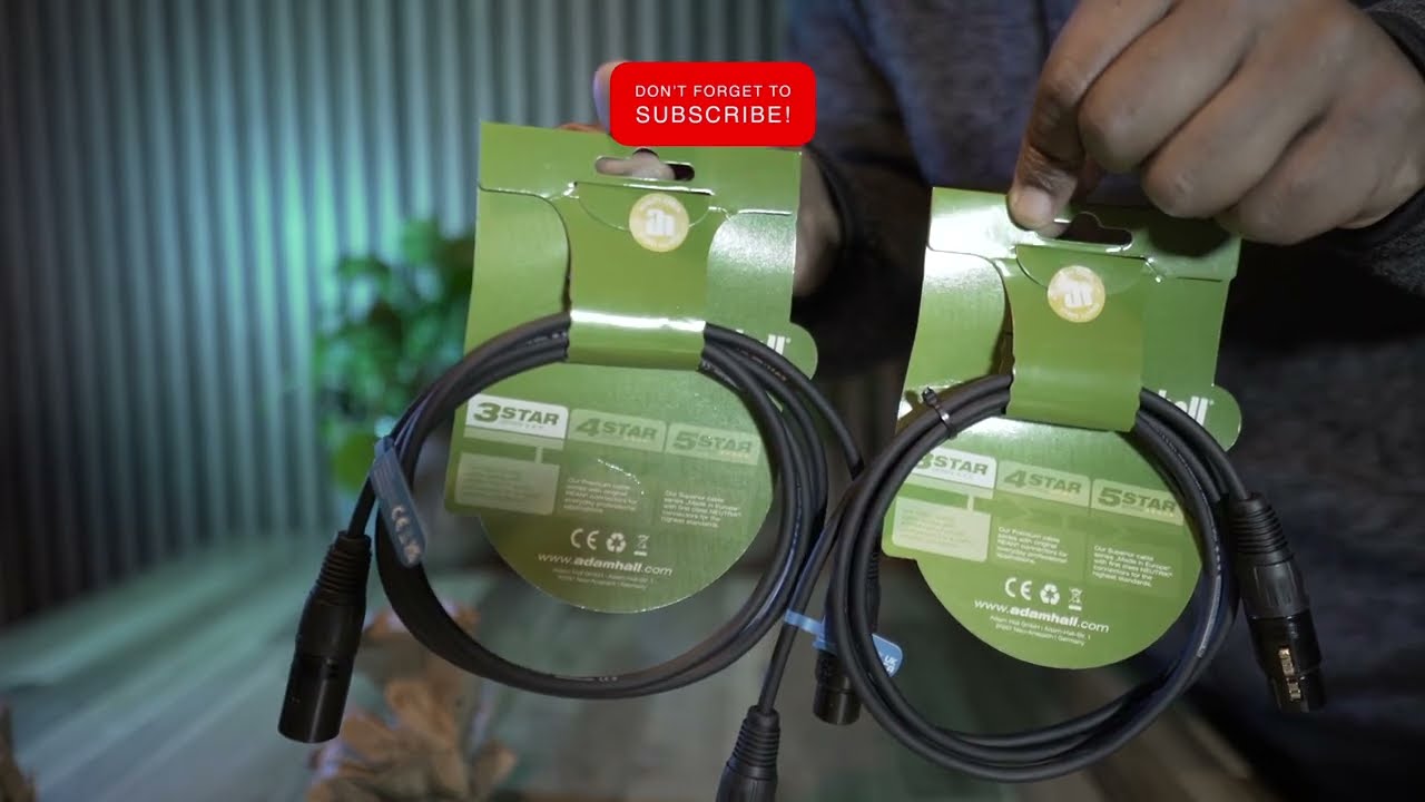 How I unbox Adam Hall 3 STAR DMX Cables 🎙️ Pure ASMR (No Talking)