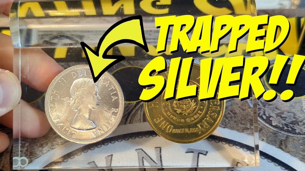 These Coins have been Trapped in Acrylic for DECADES! Are these Cool Collectibles or Wasted Silver?!