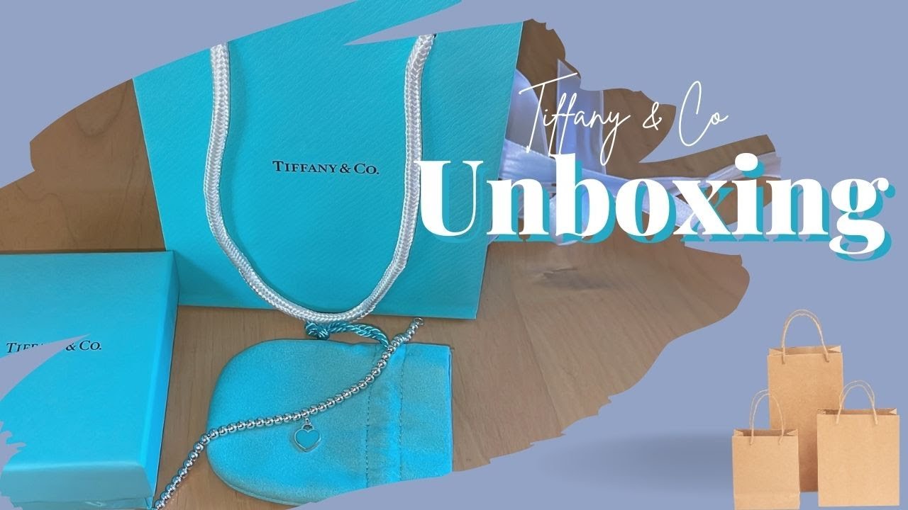 UNBOXING Return to Tiffany Tiffany Blue Heart Tag Bead Bracelet in Silver, 4 mm