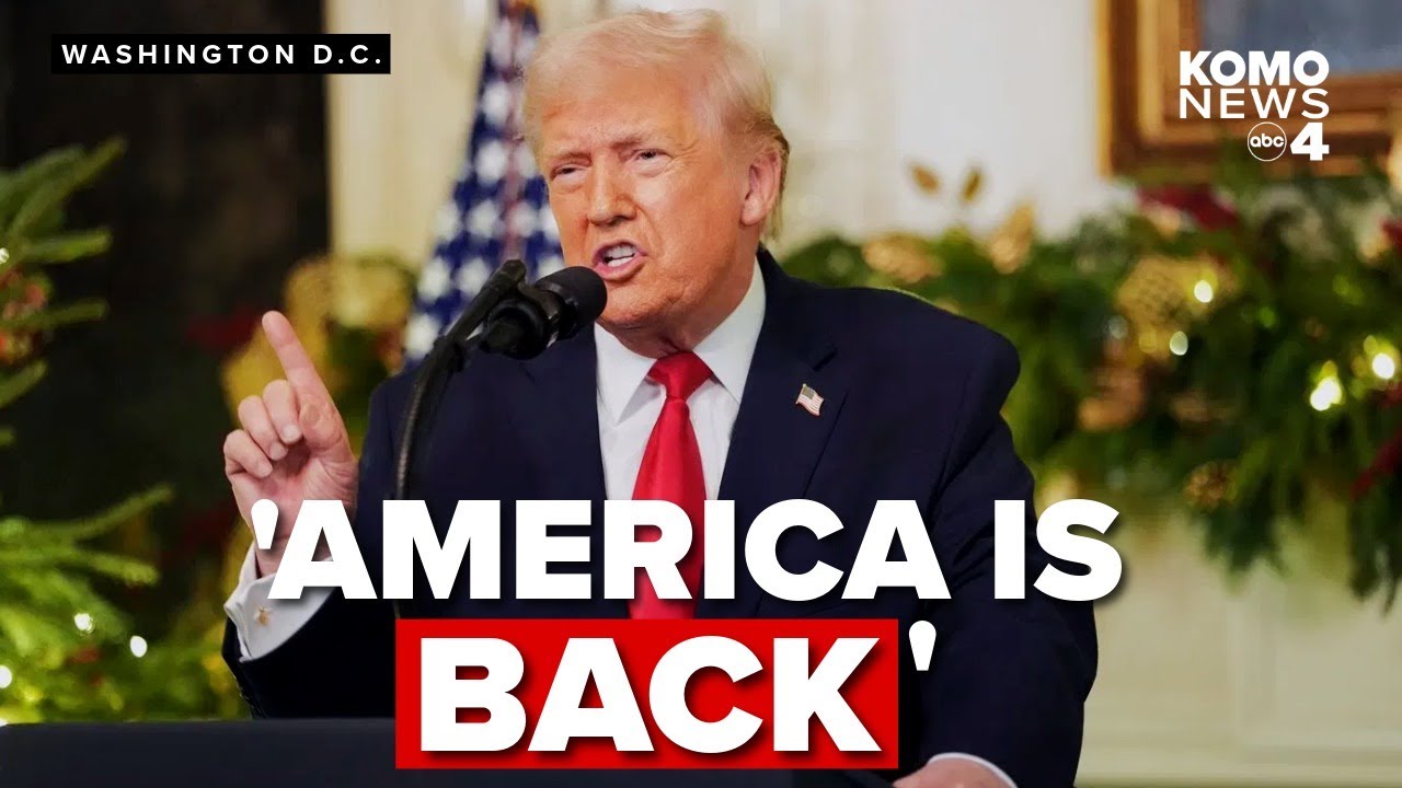 Trump tells America the economy is strong, blames Biden for nation's struggles