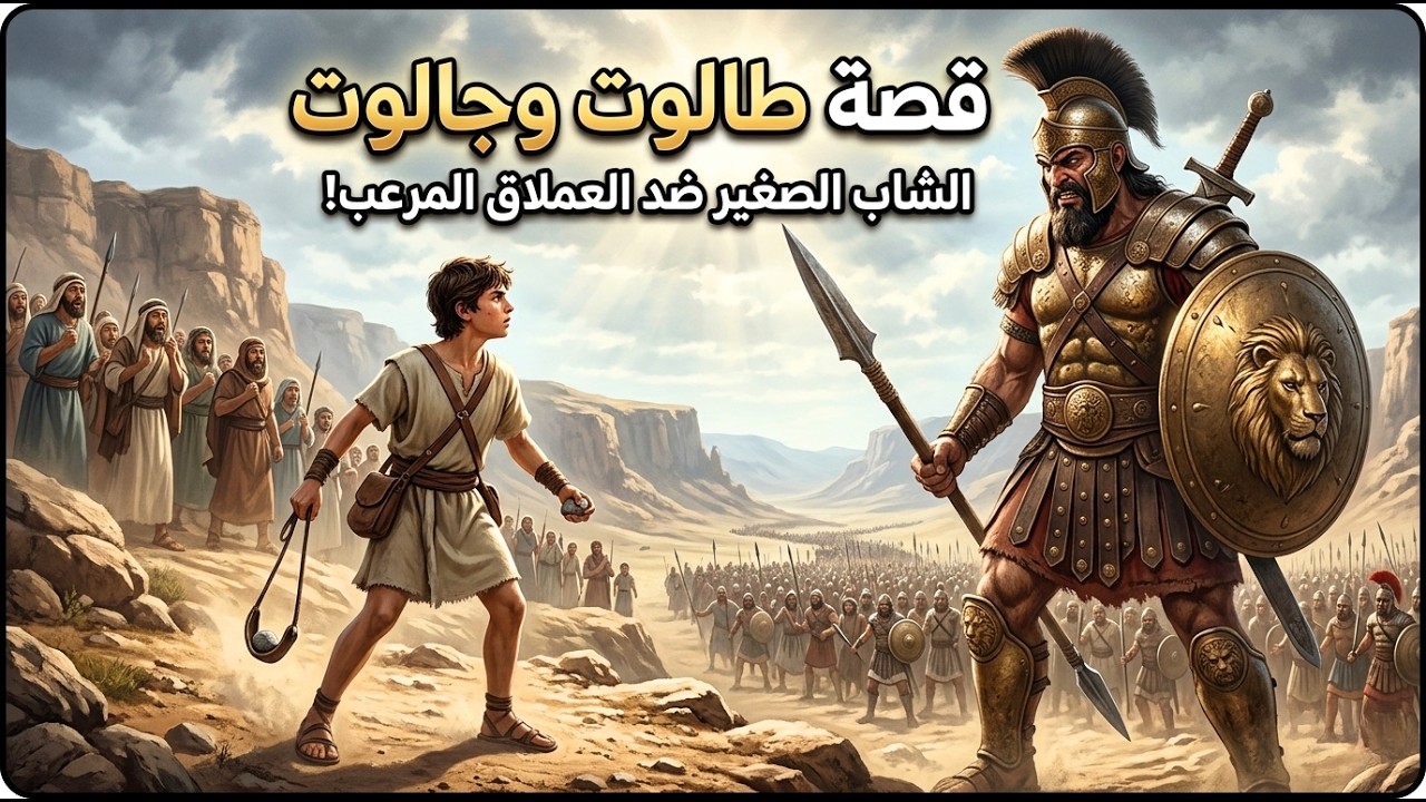 قصة طالوت وجالوت كاملة 😱 القلة المؤمنة تغلب الجيش الكبير بإذن الله | قصص من القرآن