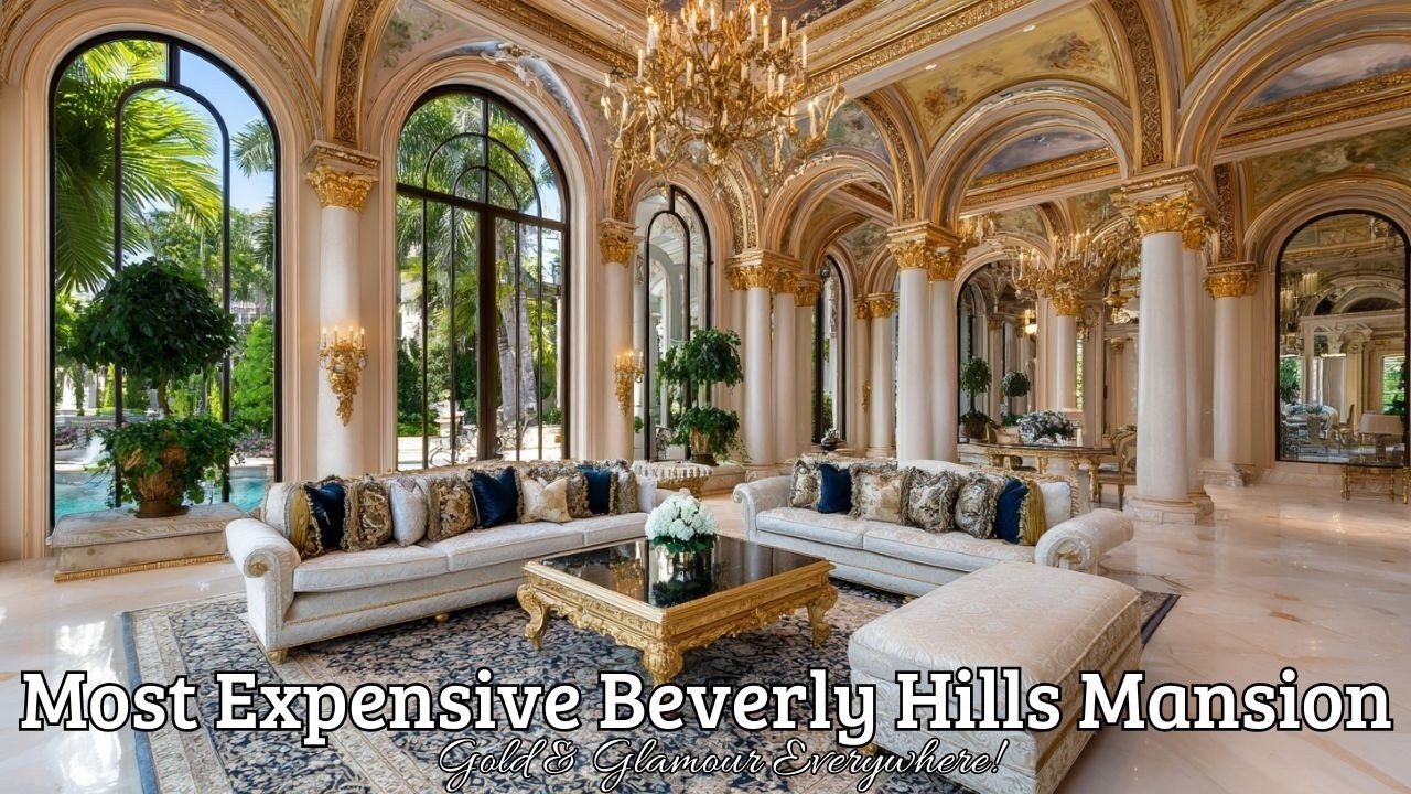 Step Inside the Most Expensive Beverly Hills Mansion | Gold & Glamour Everywhere!