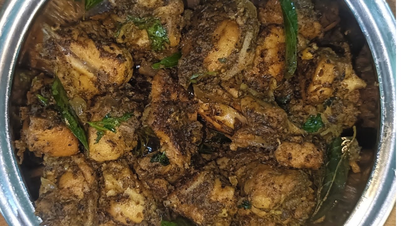 Pepper Chicken Recipe/ Chicken Milagu Varuval/ Pepper Chicken Dry/ Easy & Spicy Chicken Fry Recipe