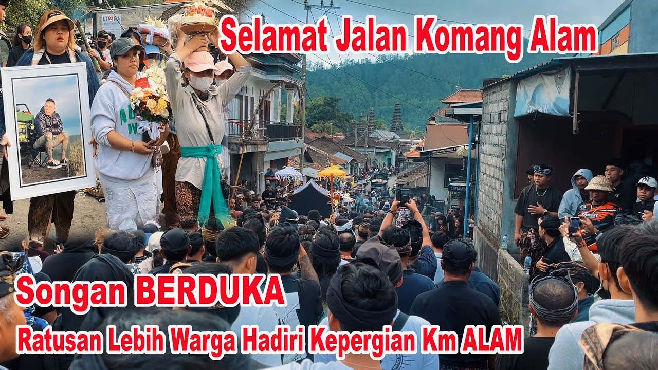 Upacara Pemakaman Komang ALAM Korban yg di Tusuk Saat Tradisi TAJEN di SONGAN