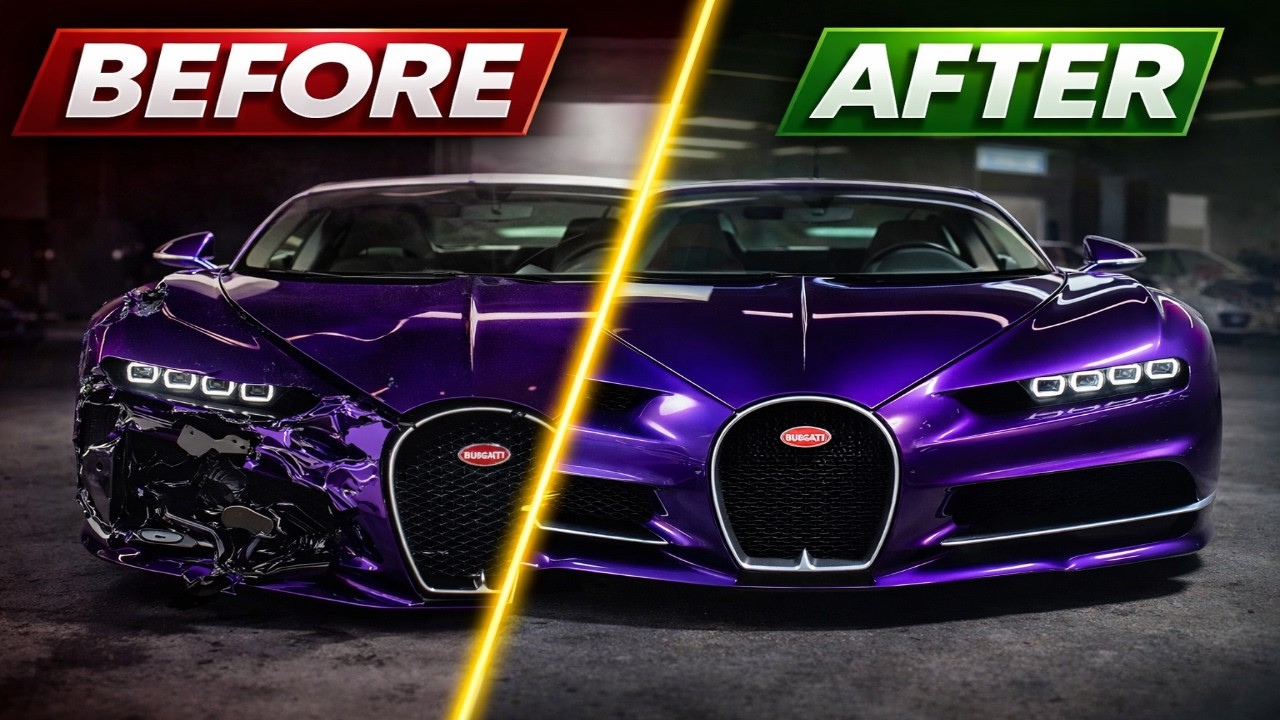 FULL BUILD-REBUILDING A CRASH DAMAGED BUGATTI| MAT ARMSTRONG STYLE